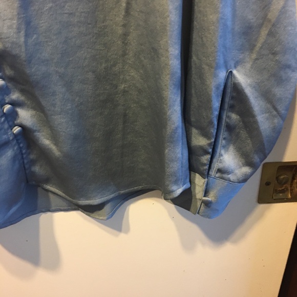 Express Portofino Silvery/blue long sleeve dainty Blouse. Size s/p - Picture 6 of 6